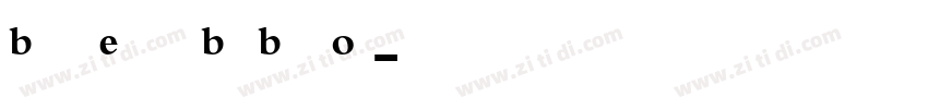 BemboExpertBQ BoldOs字体转换